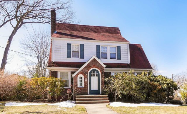 Classic Bergen County brick colonial representing a move-up target home