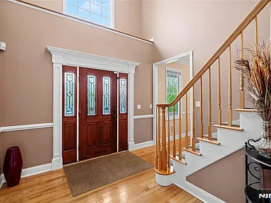 Two-story entry foyer