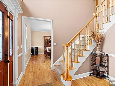 Foyer with staircase