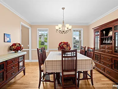 Formal dining room with hutch