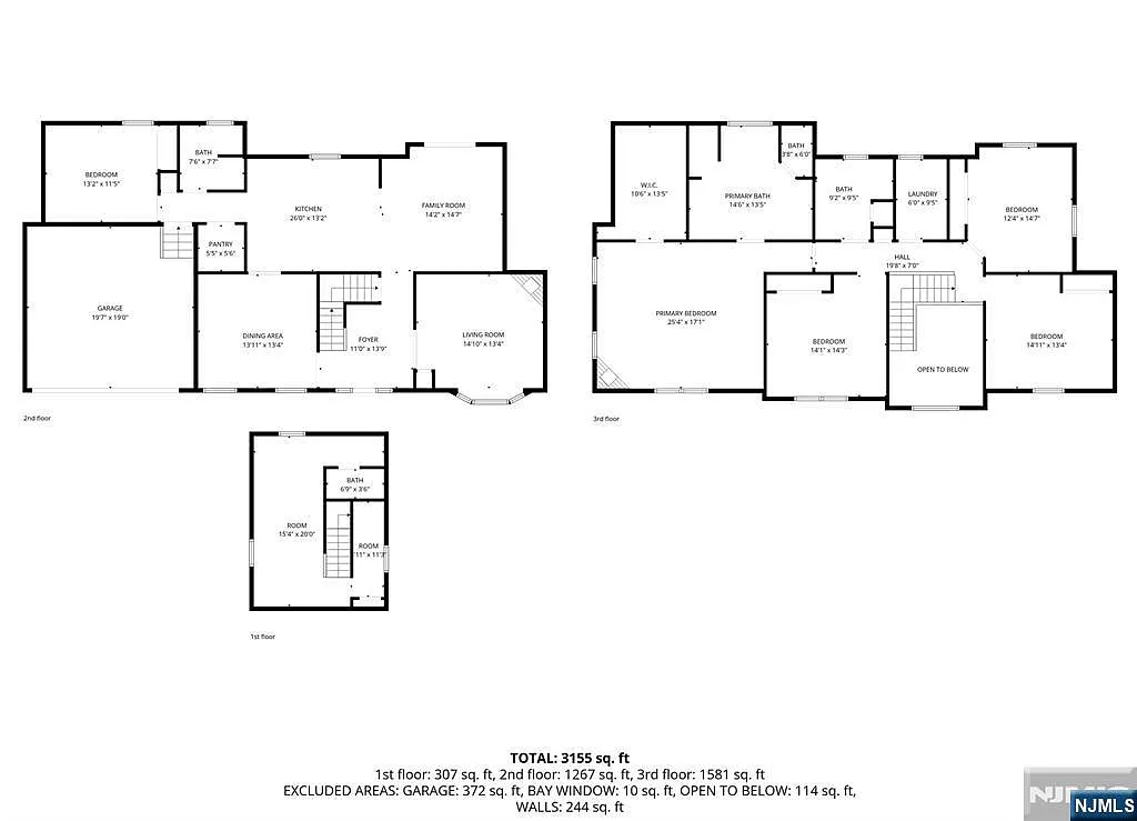Complete floor plan - all levels overview