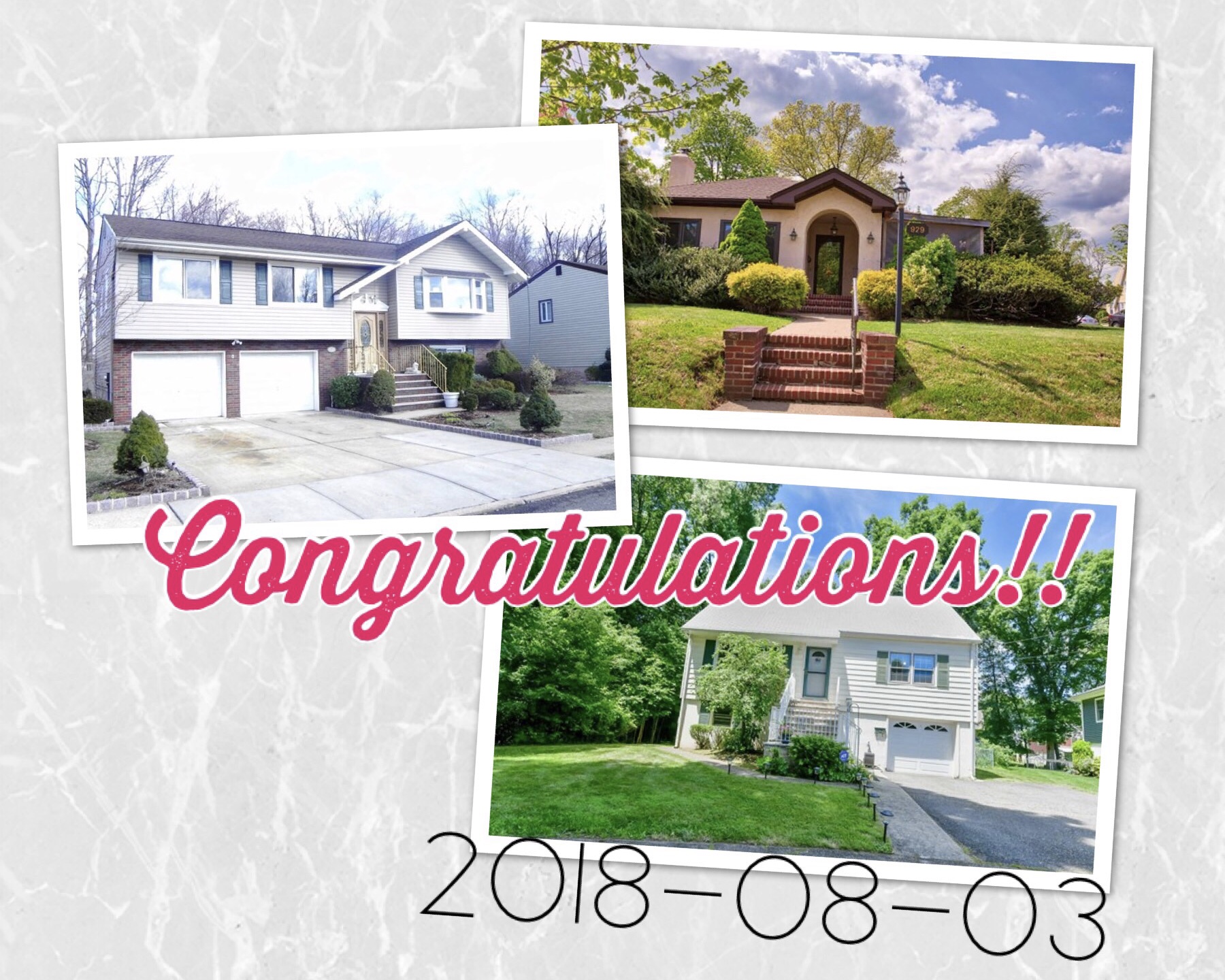 Congratulations to Bergen County clients on their successful simultaneous buy-and-sell - three homes closed