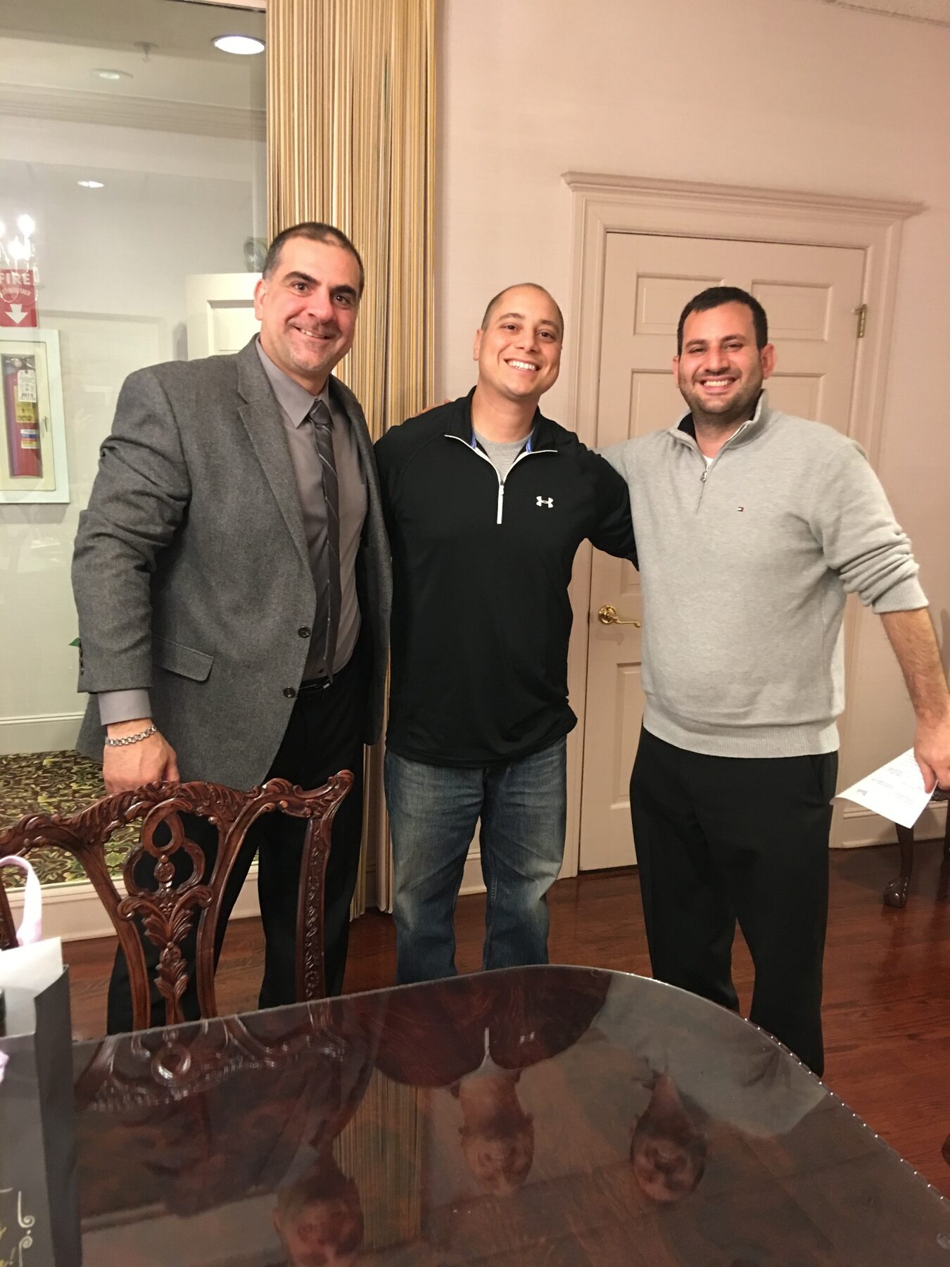 Avo Derbalian celebrating with Bergen County buyers at closing
